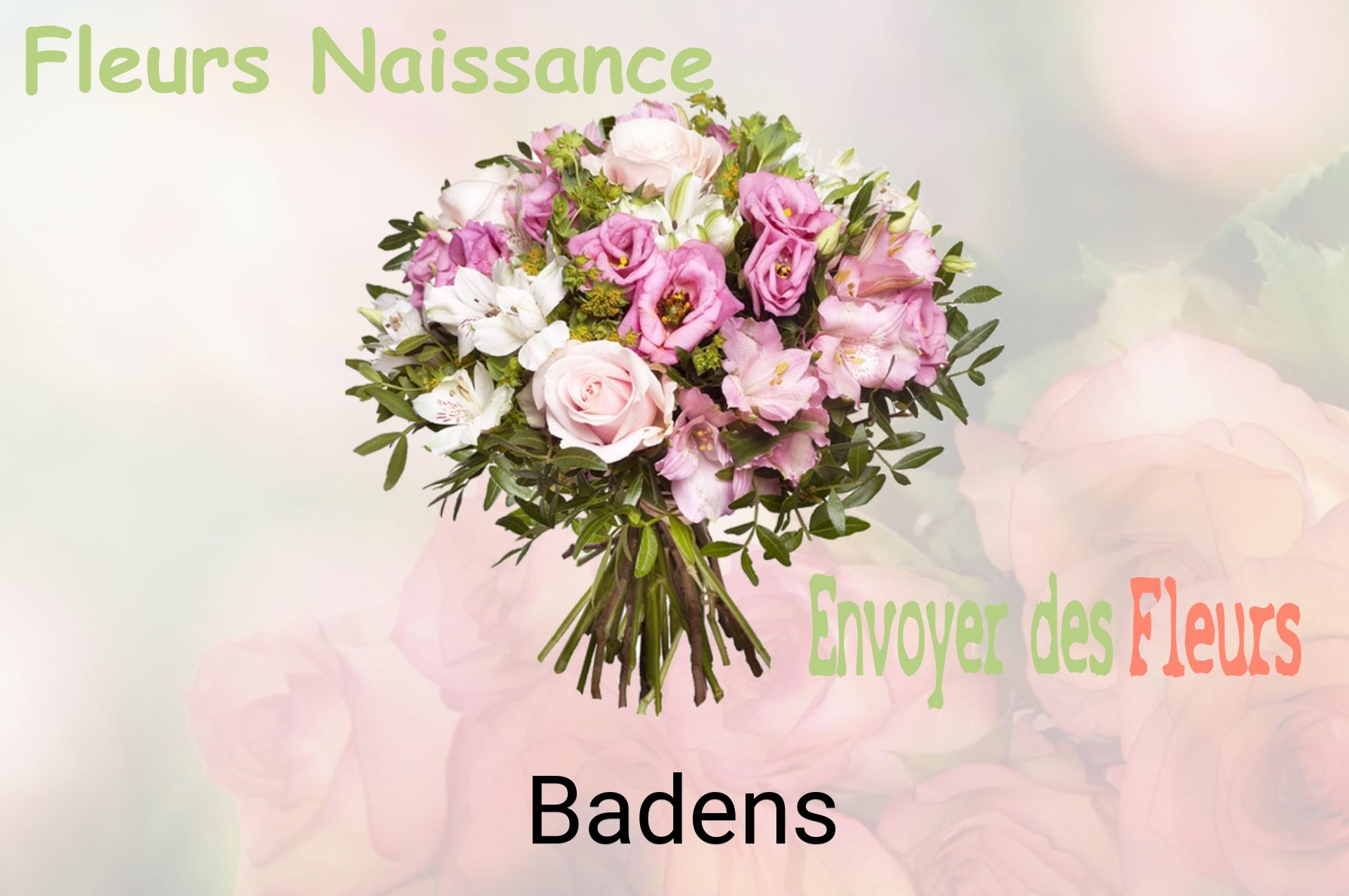 Bouquet de fleurs de naissance livré à Badens